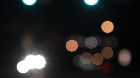 Car driving bokeh Video stock 87479244