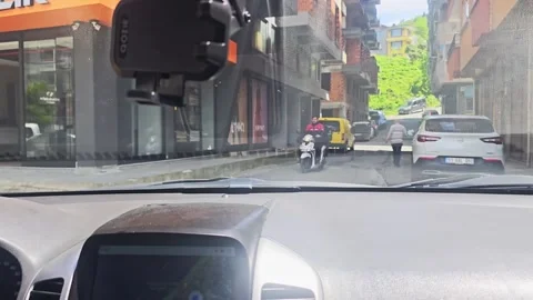 Car driving the city Stock Footage 277174900