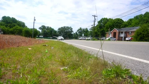Car Driving close up Stock Footage 245777046