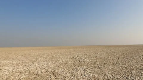 Car driving in a desert, Panoramic video Video stock 231697009