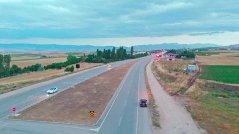 A car driving down the. Stock-Footage 281596141