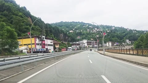 A car driving down the. Stock Footage 282766763