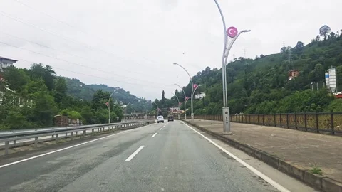 A car driving down the. Stock Footage 282766924