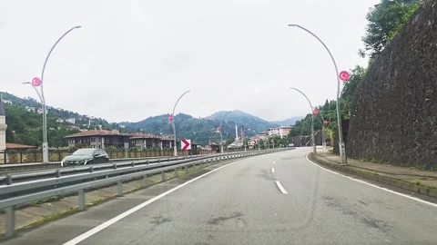 A car driving down the. Stock Footage 282768964