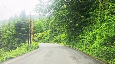 A car driving down a. Video stock 282770629