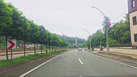 A car driving down the. Stock Footage 282771299