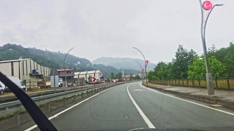 A car driving down the. Stock-Footage 282771663