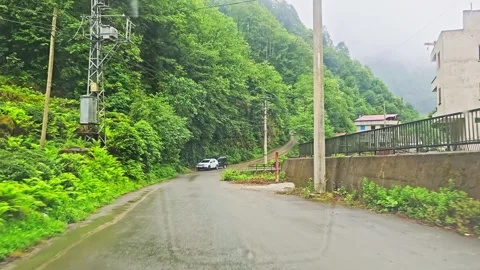 A car driving down a. Stock Footage 282782663
