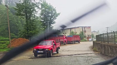 A car driving down a. Stock Footage 282787413
