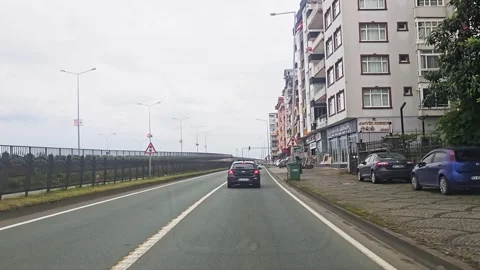 A car driving down the. Stock Footage 282842539