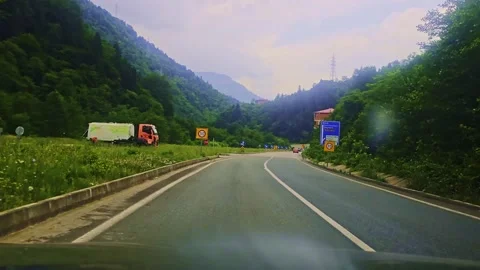 A car driving down the. Stock Footage 284625173