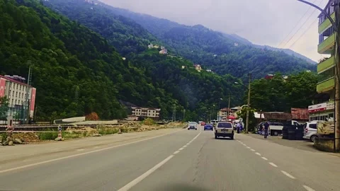 A car driving down the. Video stock 284626851