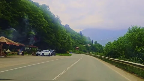 A car driving down the. Stock Footage 284627132