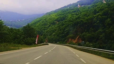 A car driving down the. Stock Footage 284627305