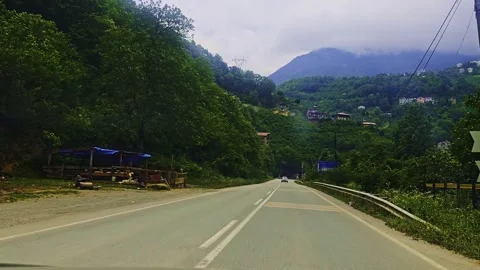 A car driving down the. Stock Footage 284627446