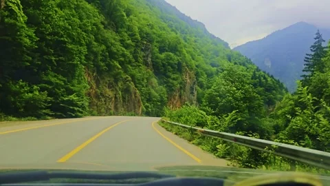 A car driving down a. Stock Footage 284628620