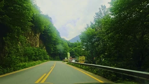 A car driving down the. Stock Footage 284629023