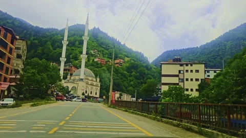 A car driving down the. Stock Footage 284629155