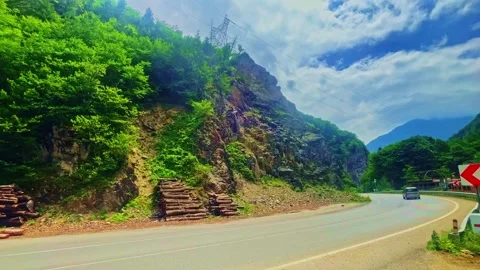 A car driving down the. Stock-Footage 284638721