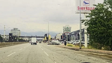 A car driving down the. Video stock 284669451