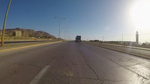 Car Driving Down Highway Stock Footage 103153168