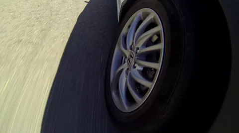 Car driving fast - gopro  (2) Stock Footage 41361694