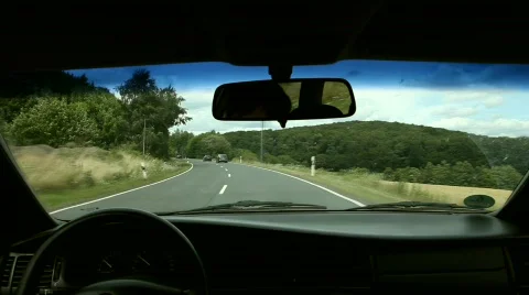 Car Driving Stock Footage 492148