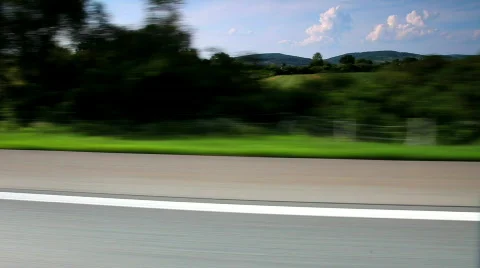 Car driving on the highway Stockbeeldmateriaal 478499