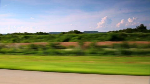 Car driving on the highway Stock Footage 478518