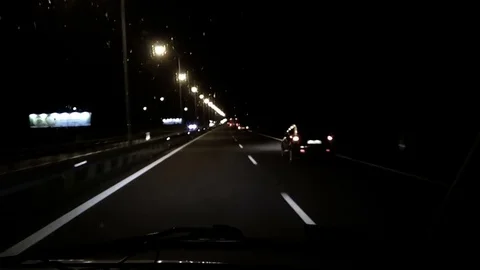 Car driving on highway Stock Footage 75048105