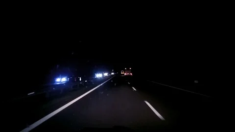 Car driving on highway Stock Footage 75048130