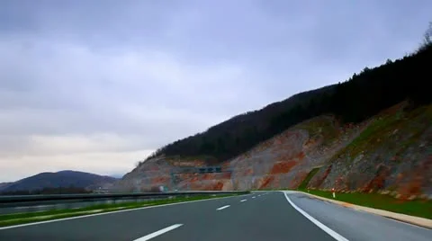 Car driving on highway time lapse Vidéo 11145320