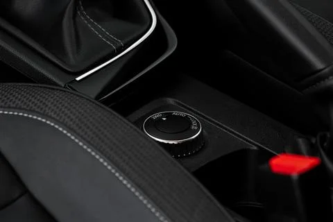 Car driving mode switch. Drive mode selector button. Stock Photos