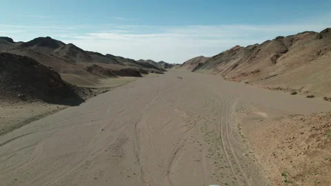 Car driving in Mongolia Stock Footage 218758971