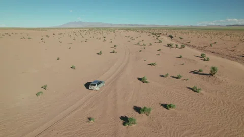 Car driving in Mongolia Stock Footage 218789024