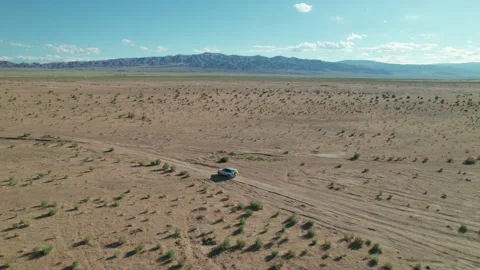 Car driving in Mongolia Stock Footage 218789875