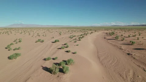 Car driving in Mongolia Stock Footage 218790676