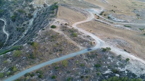 Car driving in the mountains Stock Footage 78561927