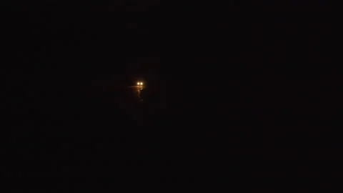 Car Driving at Night Stock Footage 234211954