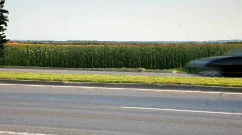 Car driving in the road Stockbeeldmateriaal 497167