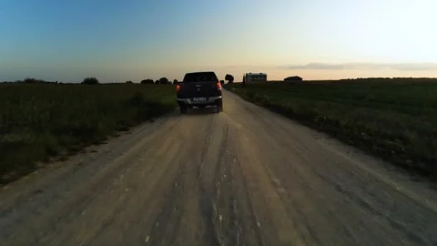 Car driving up road Stock Footage 115317511
