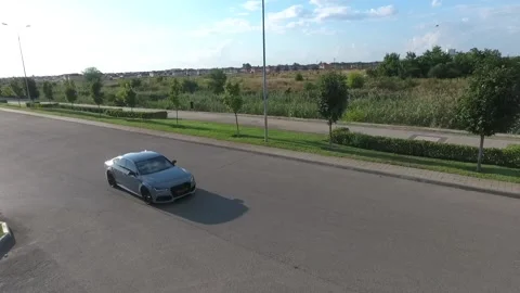 The car is driving on the road Stock-Footage 171074211