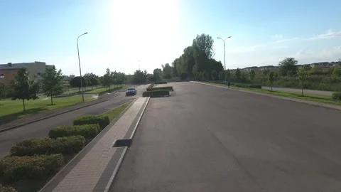 The car is driving on the road Stock-Footage 171080050