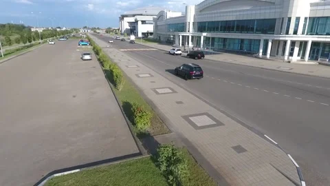 The car is driving on the road Stock-Footage 171082046
