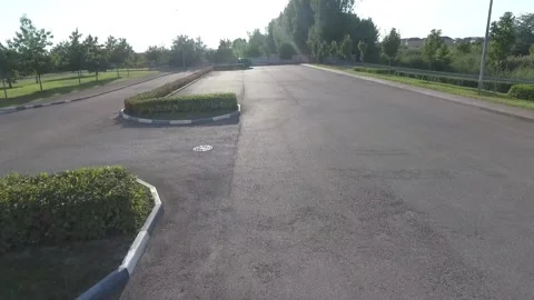 The car is driving on the road Stock-Footage 171082788