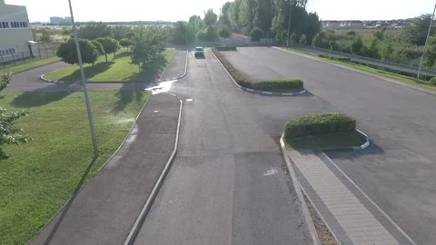 The car is driving on the road Stock-Footage 171083335