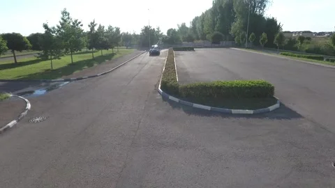 The car is driving on the road Stock-Footage 171086260