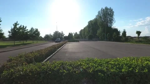 The car is driving on the road Stock-Footage 171086673