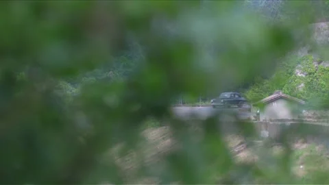 Car driving on the road Video stock 235267811