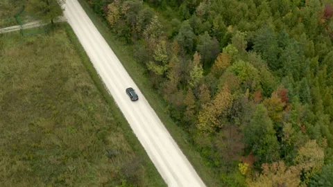 Car driving on road Stock-Footage 237736770